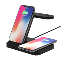 OEM/ODM 3 in 1 wireless charger power station New Version Qi Wireless Charger Device for phone for airpods for apple watch